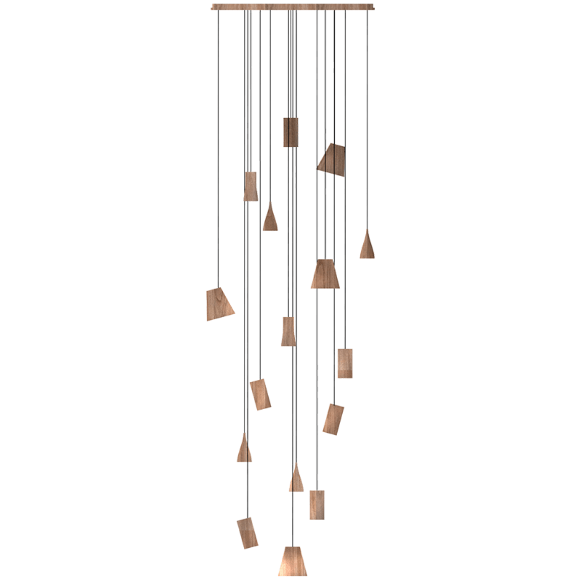 Nordic Tilted Wood LED Pendant Light - product view 63