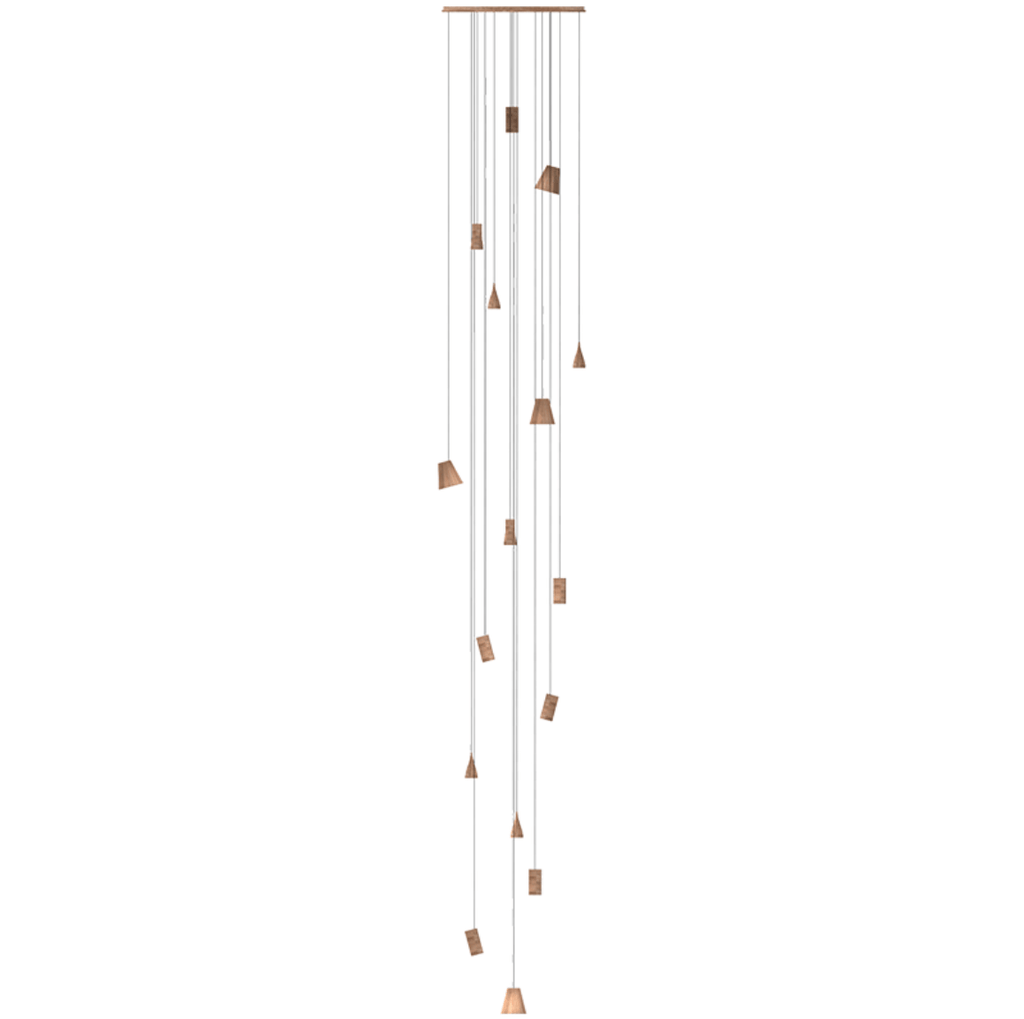 Nordic Tilted Wood LED Pendant Light - product view 64