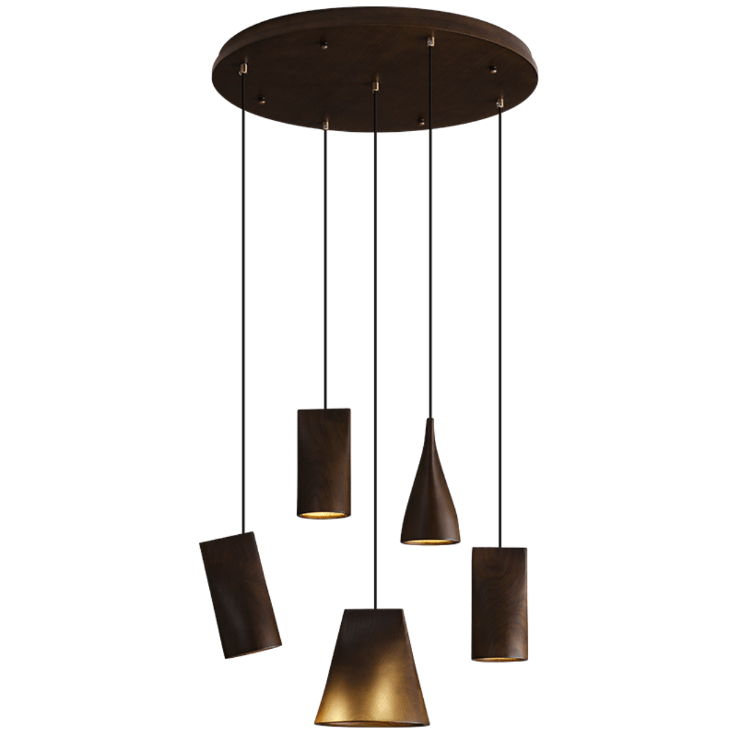 Nordic Tilted Wood LED Pendant Light - product view 67