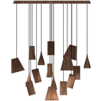 Nordic Tilted Wood LED Pendant Light - product view 74