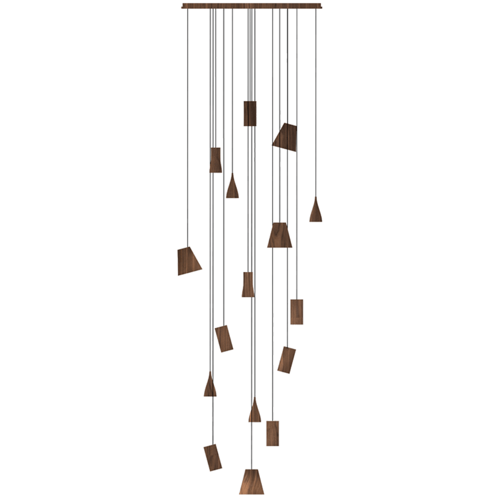 Nordic Tilted Wood LED Pendant Light - product view 75
