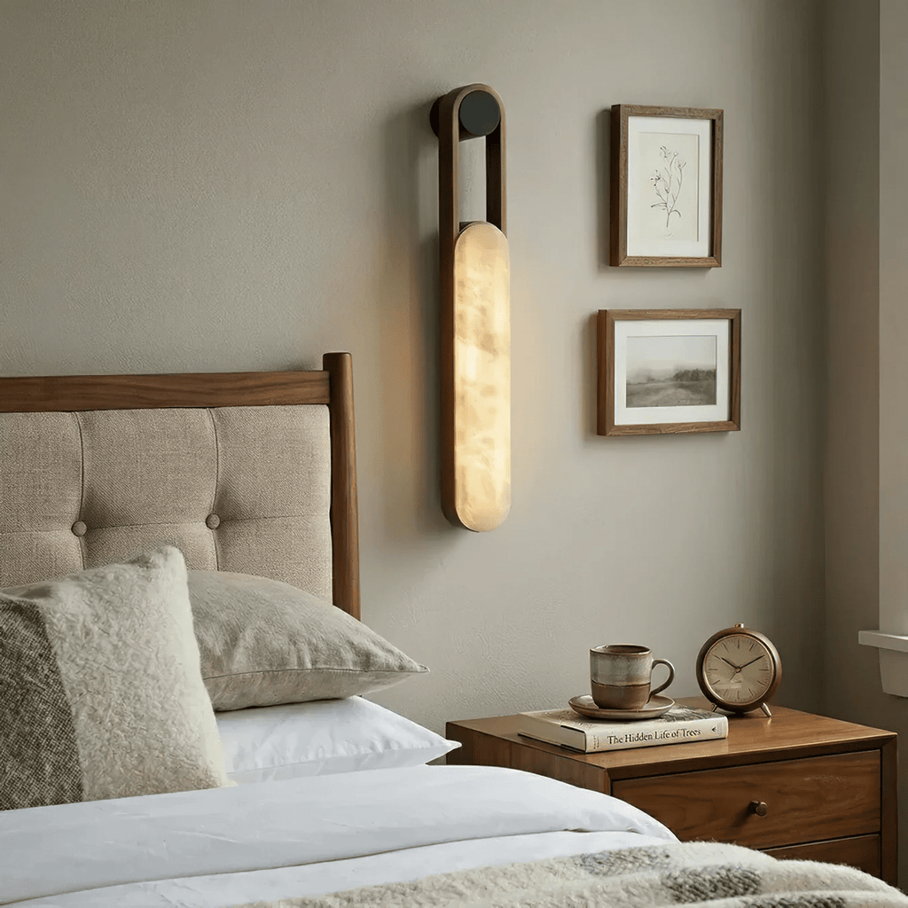 Norix Alabaster Frame LED Wall Light – wall sconce product view 3