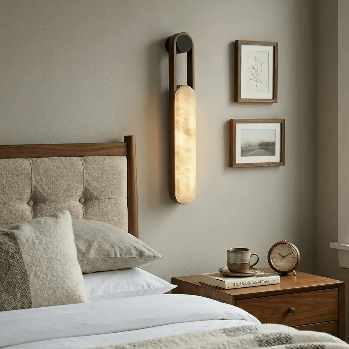 Norix Alabaster Frame LED Wall Light – wall sconce product view 3