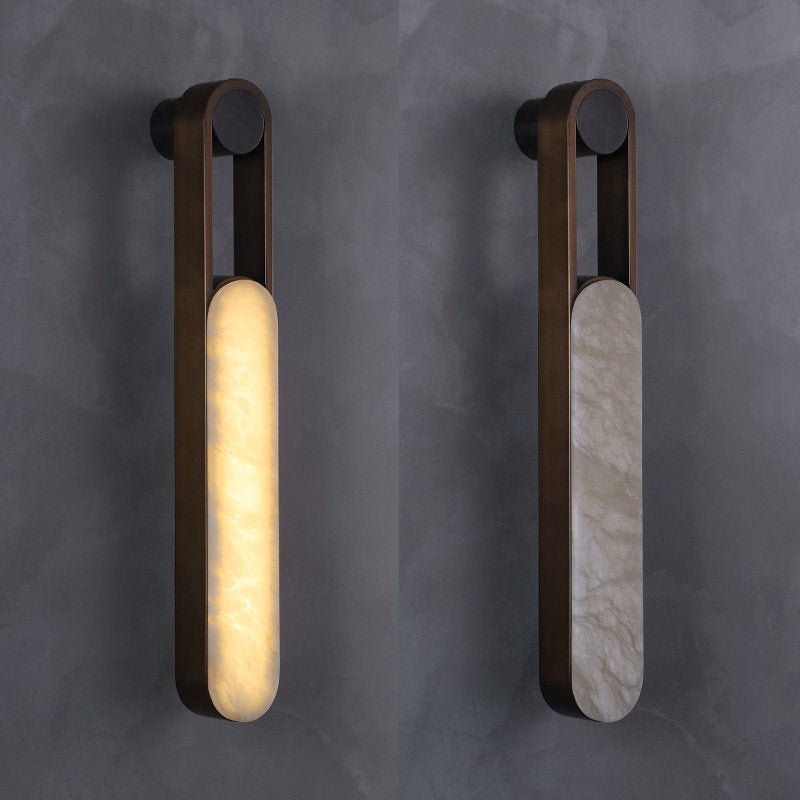Norix Alabaster Frame LED Wall Light – wall sconce product view 8