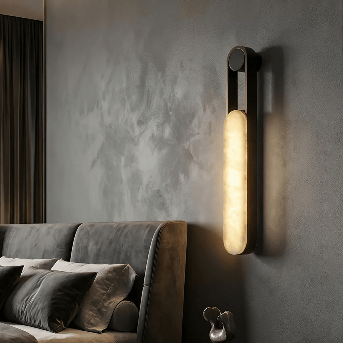 Norix Alabaster Frame LED Wall Light – wall sconce product view 11