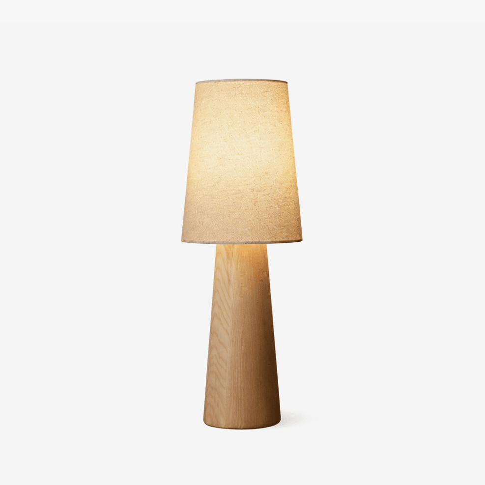 Norvia Wood and Fabric Table Lamp - product view 1