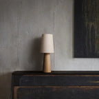 Norvia Wood and Fabric Table Lamp - product view 3