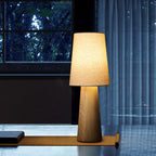 Norvia Wood and Fabric Table Lamp - product view 6