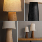 Norvia Wood and Fabric Table Lamp - product view 8