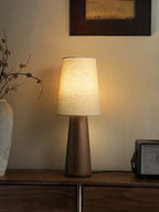 Norvia Wood and Fabric Table Lamp - product view 11