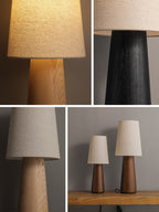 Norvia Wood and Fabric Table Lamp - product view 13