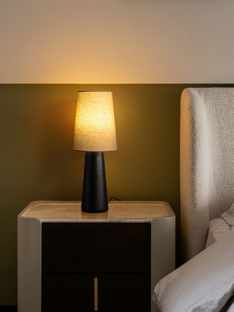 Norvia Wood and Fabric Table Lamp - product view 14