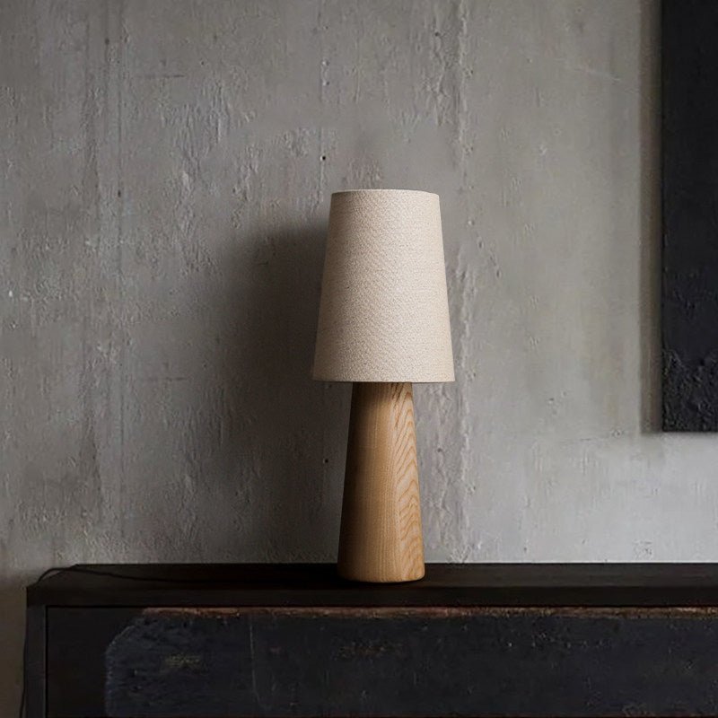 Norvia Wood and Fabric Table Lamp - product view 16
