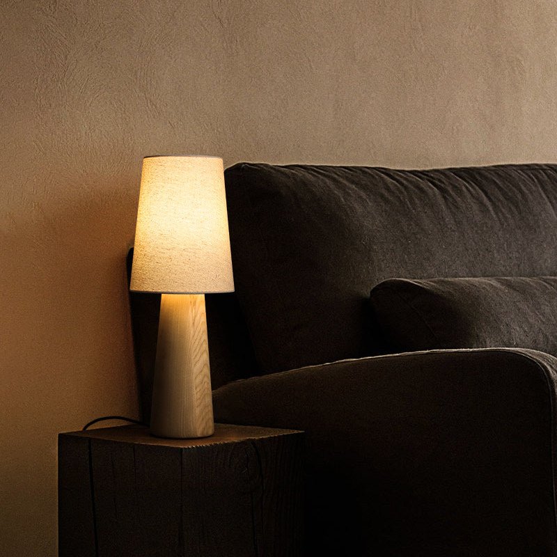 Norvia Wood and Fabric Table Lamp - product view 17