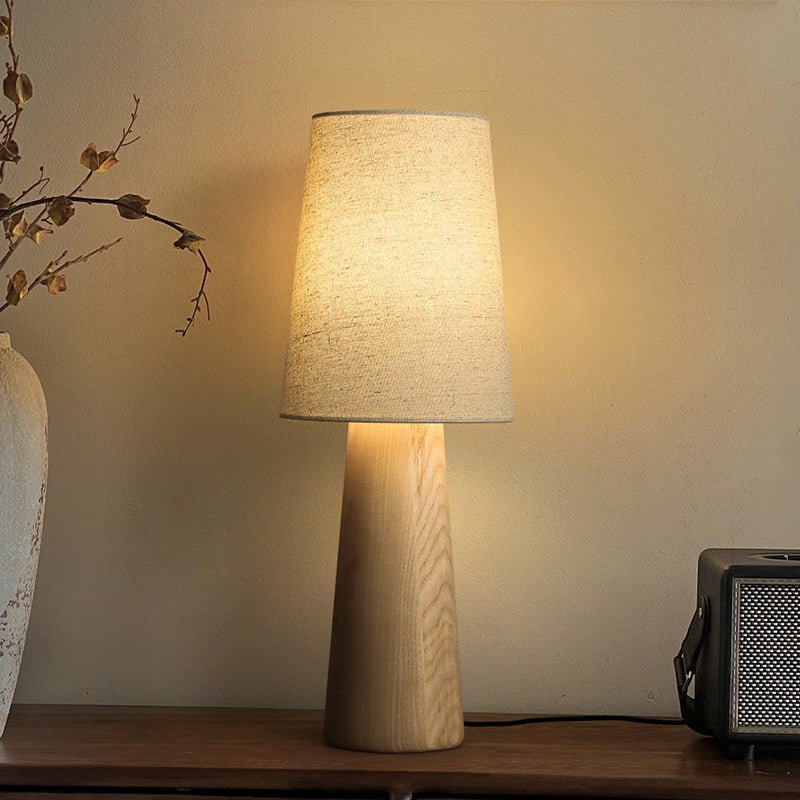Norvia Wood and Fabric Table Lamp - product view 21