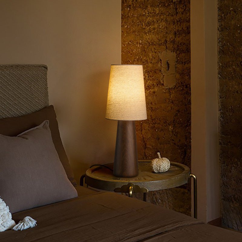 Norvia Wood and Fabric Table Lamp - product view 23