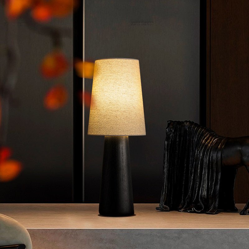 Norvia Wood and Fabric Table Lamp - product view 24