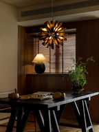 Nova Burst Wood LED Chandelier - product view 7