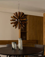 Nova Burst Wood LED Chandelier - product view 14