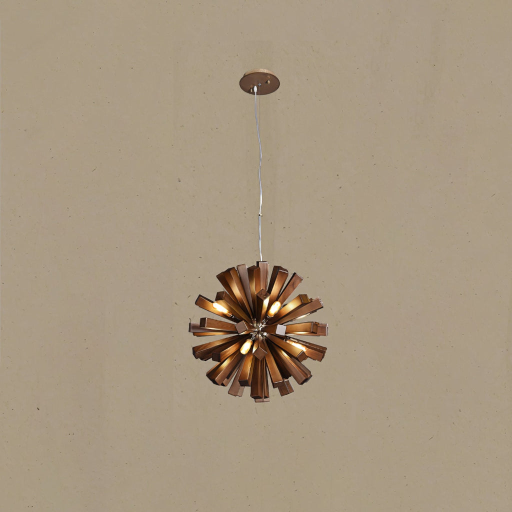Nova Burst Wood LED Chandelier - product view 25