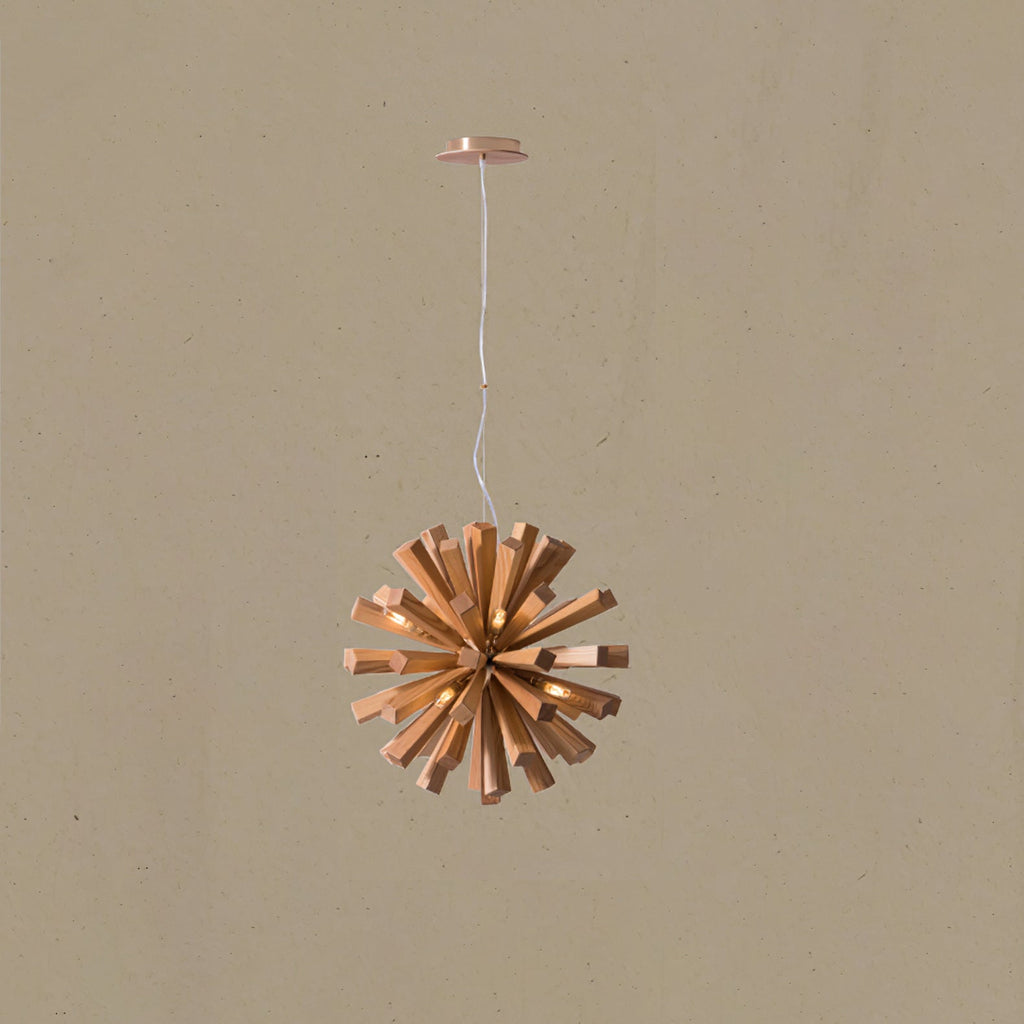 Nova Burst Wood LED Chandelier - product view 26