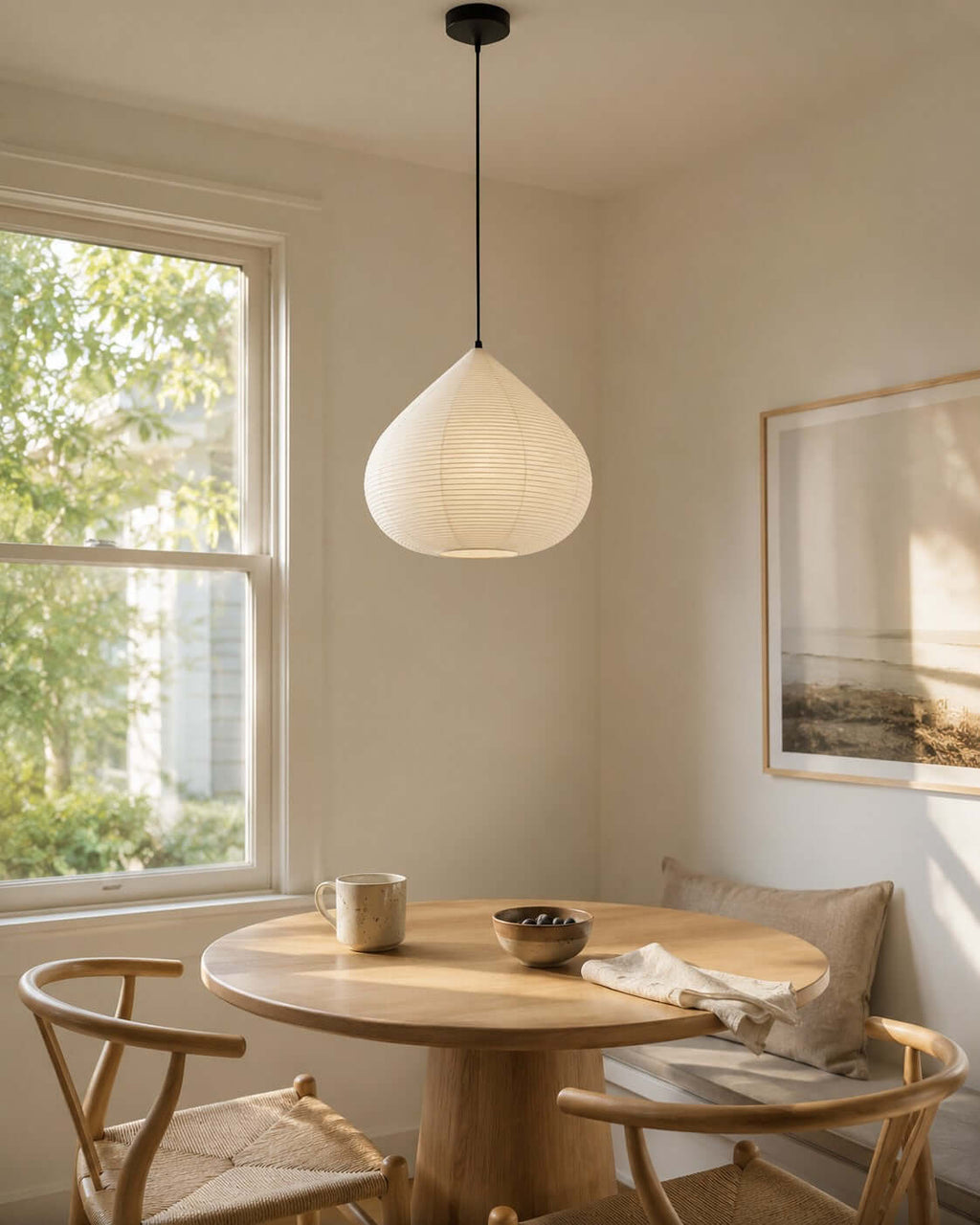 Nuvia Teardrop Paper Pendant Light
