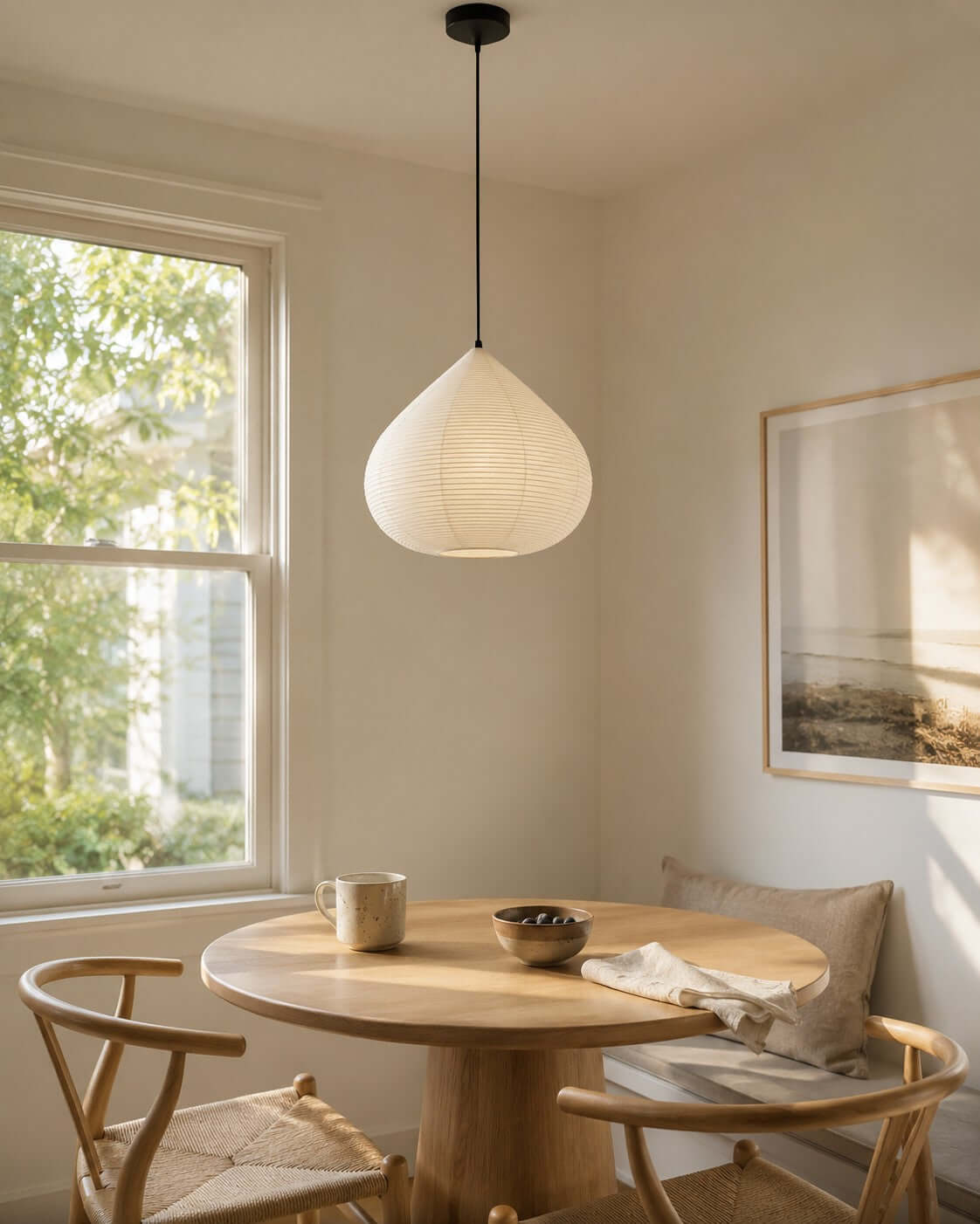 Nuvia Teardrop Paper Pendant Light
