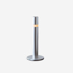 Oberin Silver Column LED Table Lamp — product view