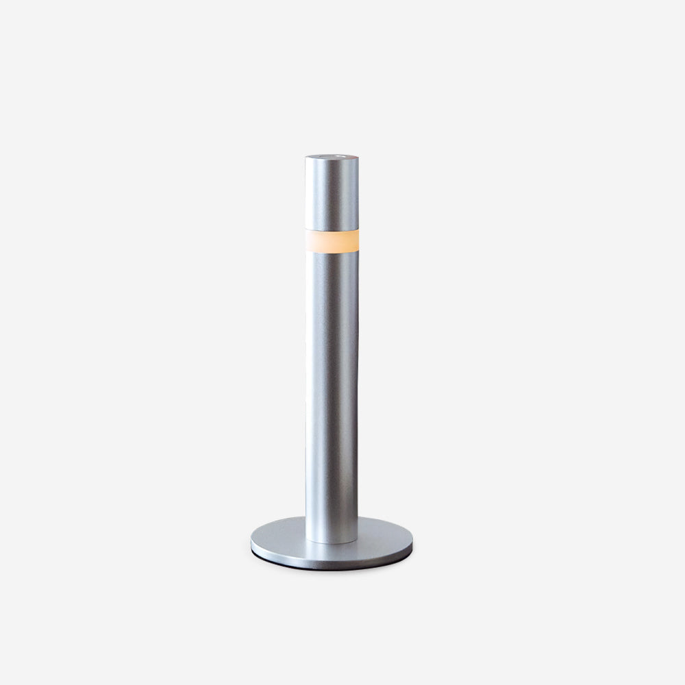 Oberin Silver Column LED Table Lamp — product view