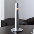Oberin Silver Column LED Table Lamp — product, finish and specification view 2