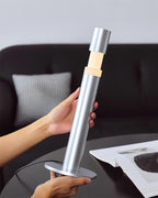 Oberin Silver Column LED Table Lamp — product, finish and specification view 4