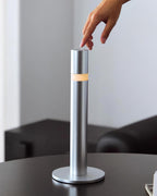 Oberin Silver Column LED Table Lamp — product, finish and specification view 9