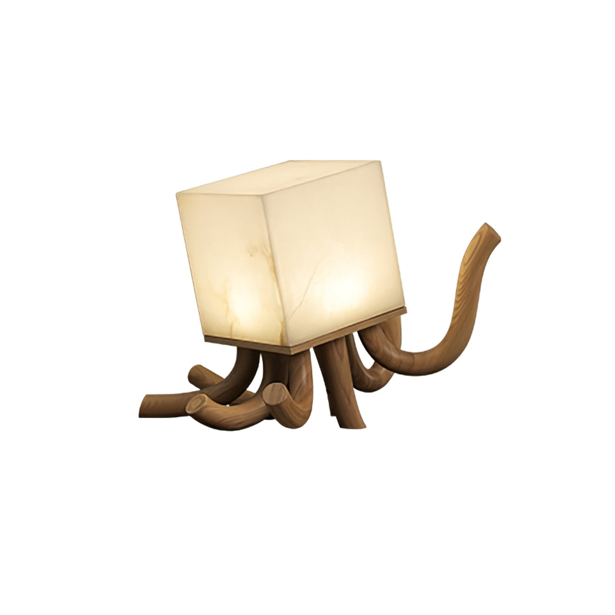 Octavia Alabaster Table Lamp — product and interior detail 12