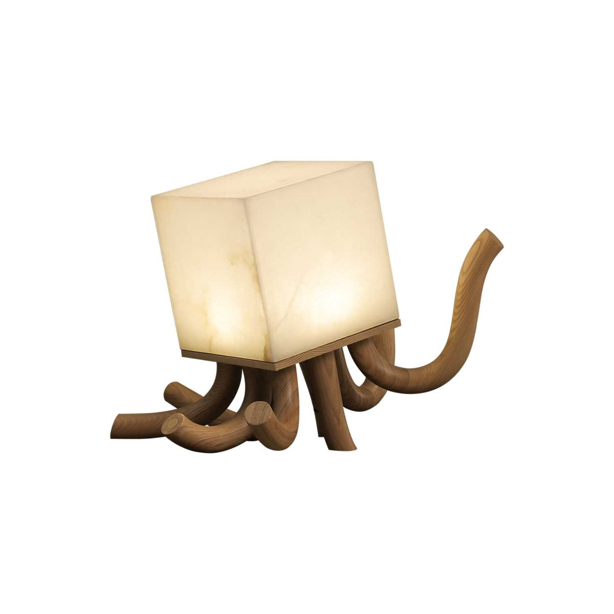 Octavia Alabaster Table Lamp — product and interior detail 18