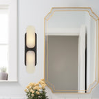 Odin Alabaster Capsule LED Wall Sconce – wall sconce product view 3