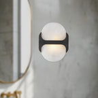 Odin Alabaster Capsule LED Wall Sconce – wall sconce product view 7