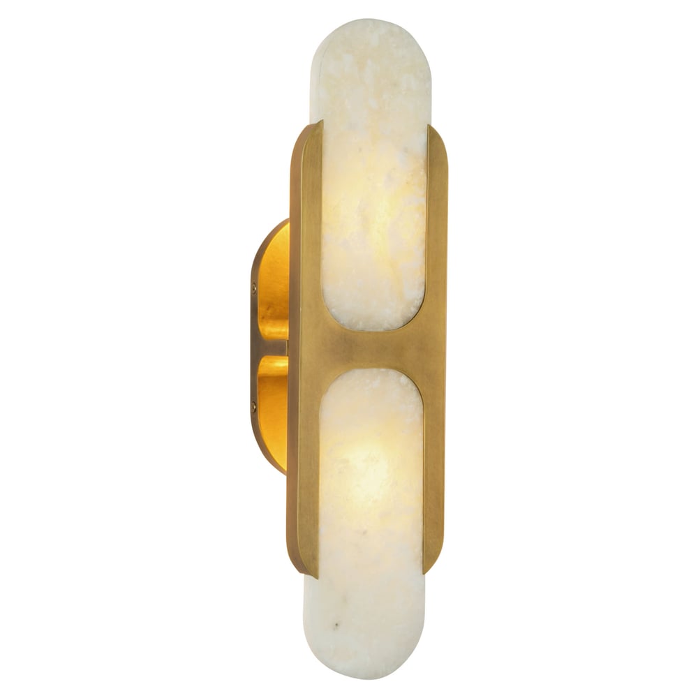 Odin Alabaster Capsule LED Wall Sconce – wall sconce product view 14