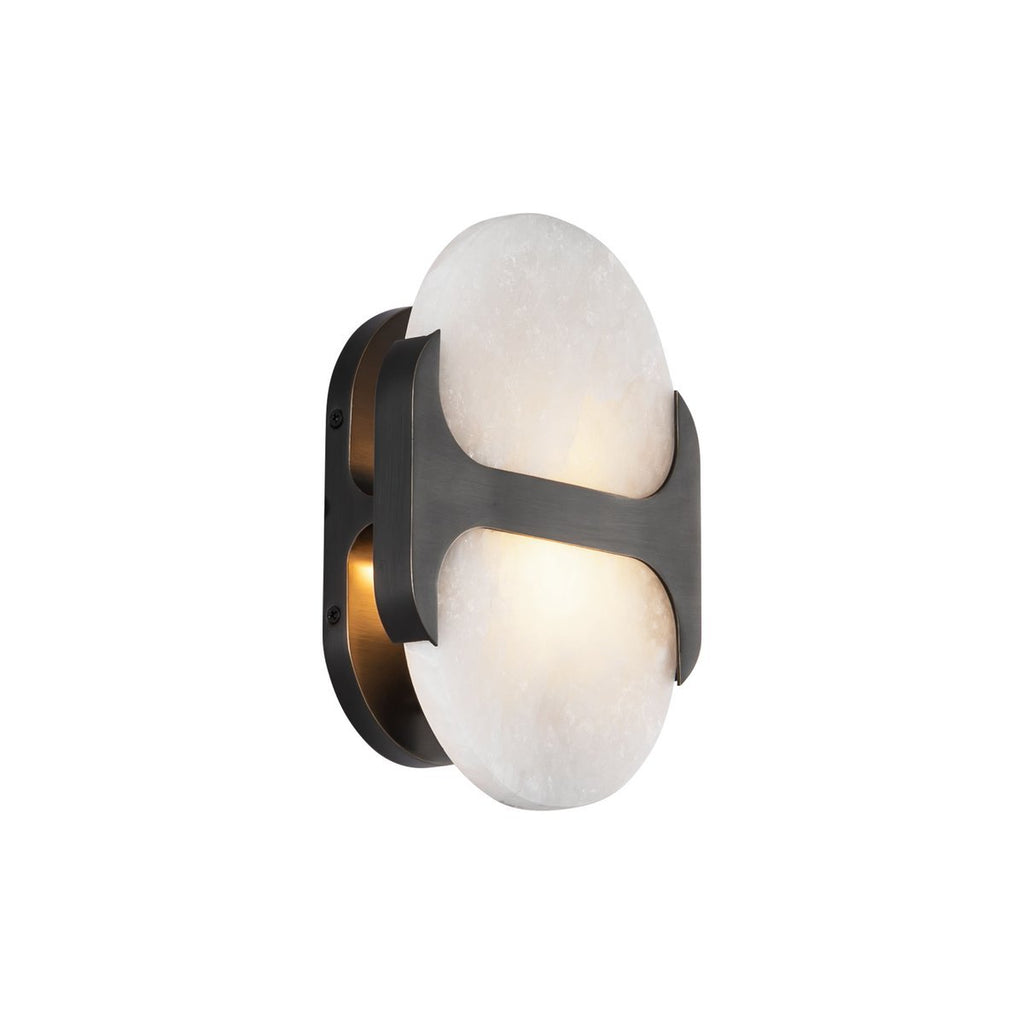 Odin Alabaster Capsule LED Wall Sconce – wall sconce product view 15