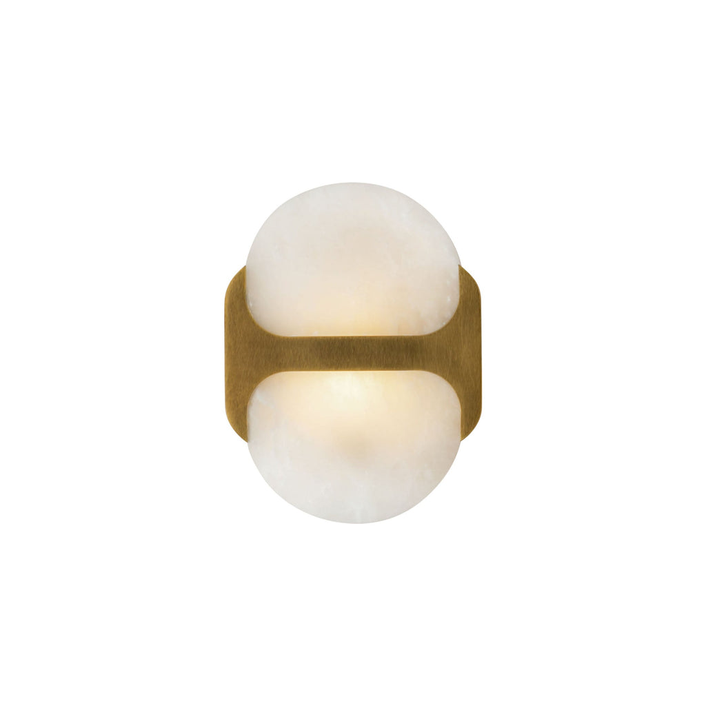 Odin Alabaster Capsule LED Wall Sconce – wall sconce product view 24
