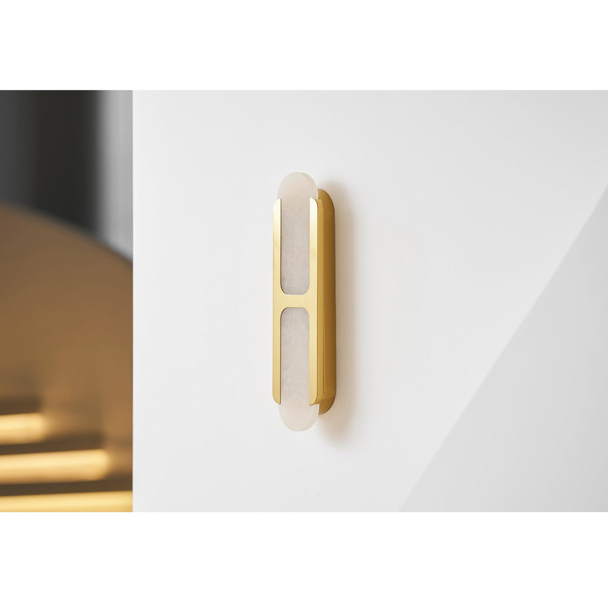 Odin Alabaster Capsule LED Wall Sconce – wall sconce product view 27