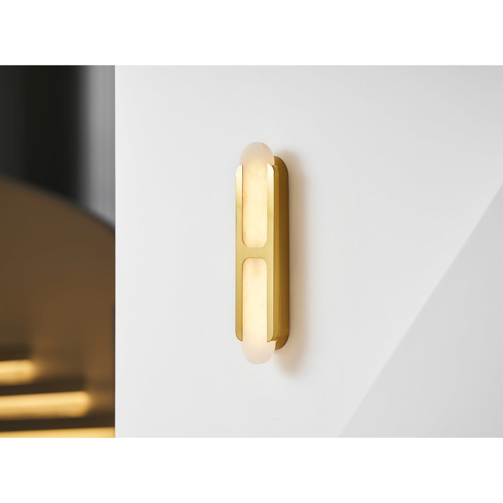 Odin Alabaster Capsule LED Wall Sconce – wall sconce product view 28