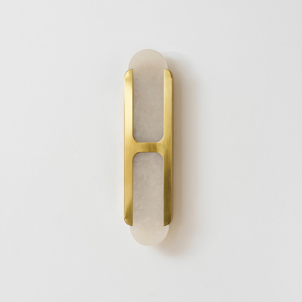 Odin Alabaster Capsule LED Wall Sconce – wall sconce product view 29