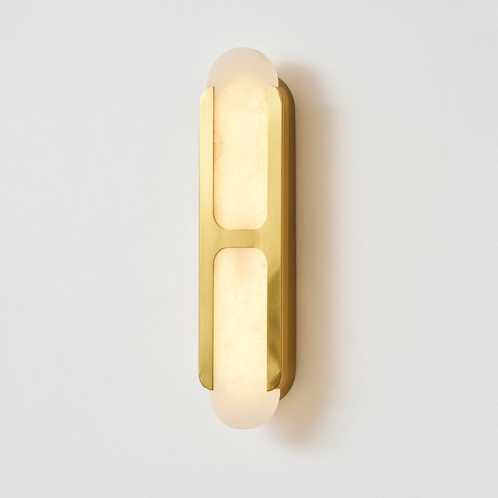 Odin Alabaster Capsule LED Wall Sconce – wall sconce product view 31