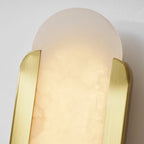 Odin Alabaster Capsule LED Wall Sconce – wall sconce product view 34