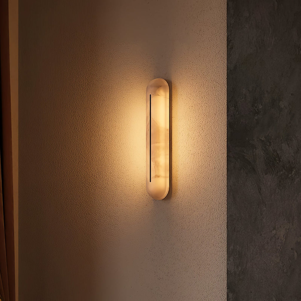 Orbison Alabaster LED Wall Sconce – wall sconce product view 6