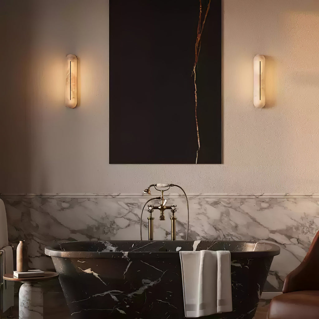 Orbison Alabaster LED Wall Sconce – wall sconce product view 22