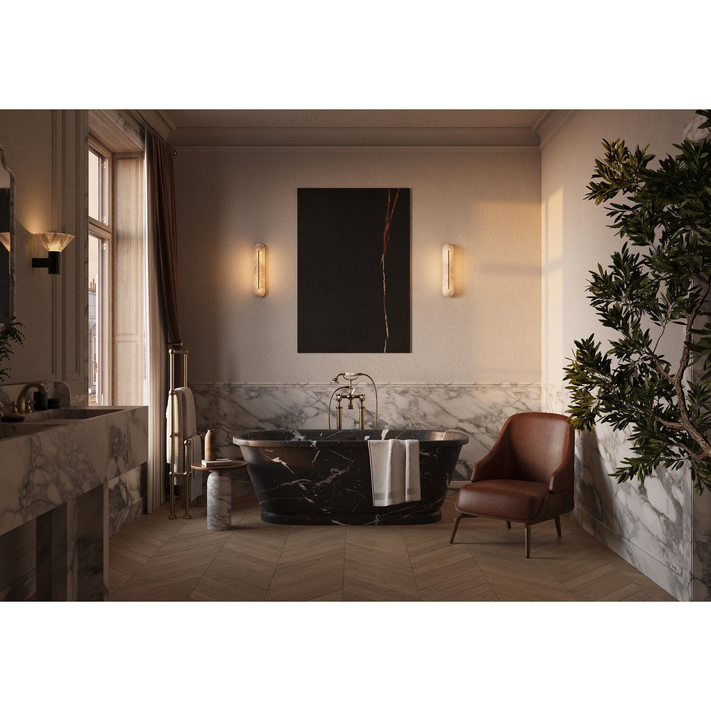 Orbison Alabaster LED Wall Sconce – wall sconce product view 40