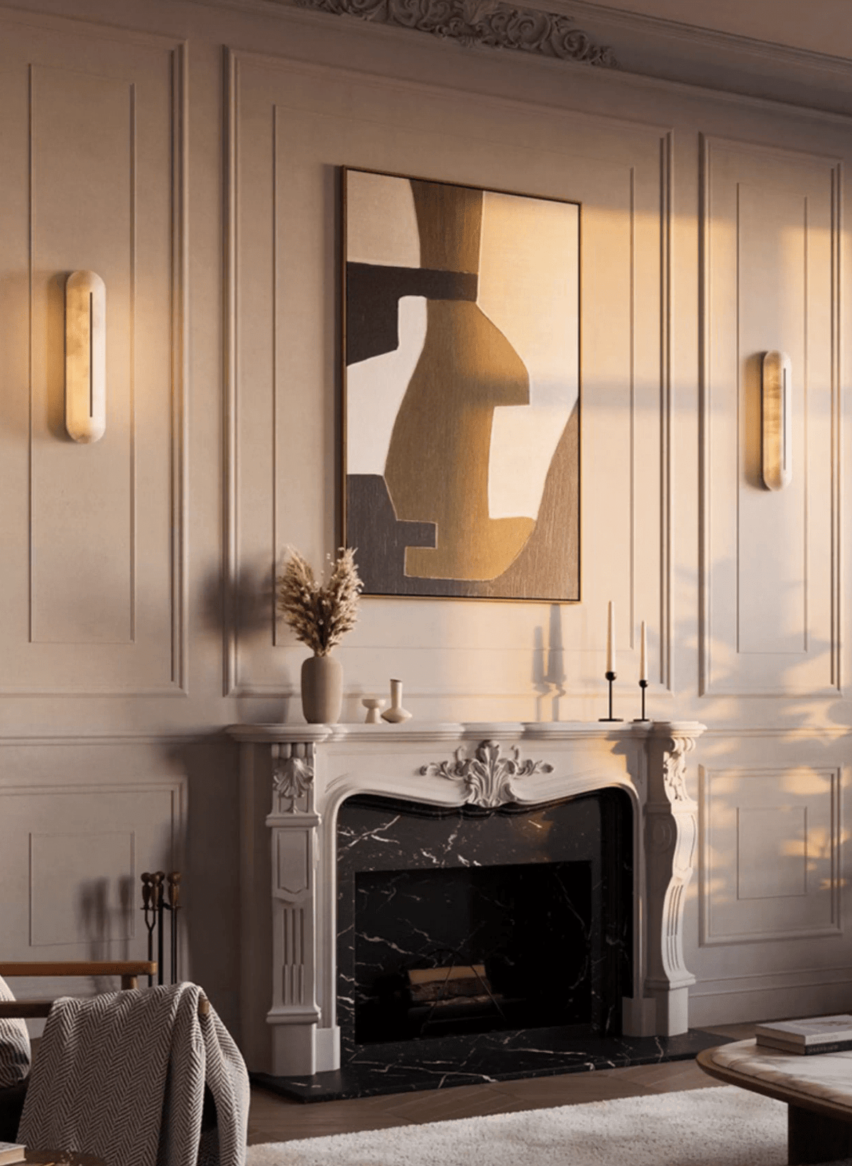 Orbison Alabaster LED Wall Sconce – wall sconce product view 52