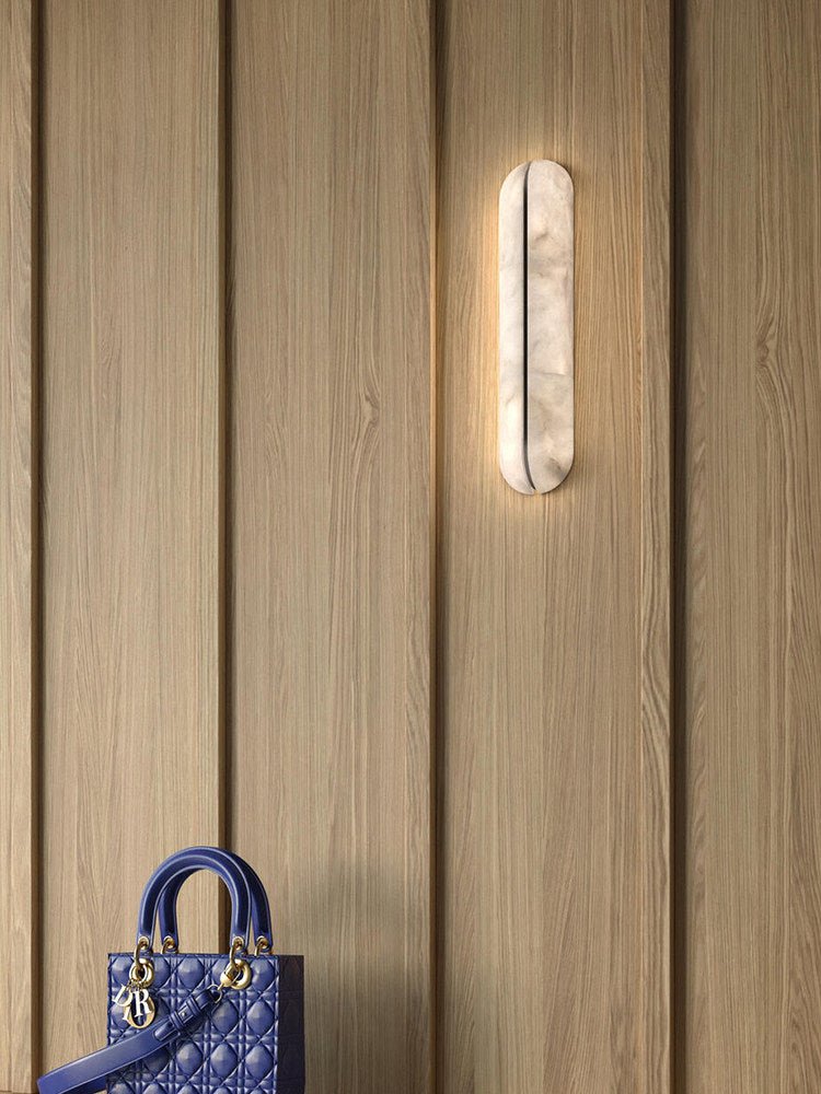 Orbison Alabaster LED Wall Sconce – wall sconce product view 56
