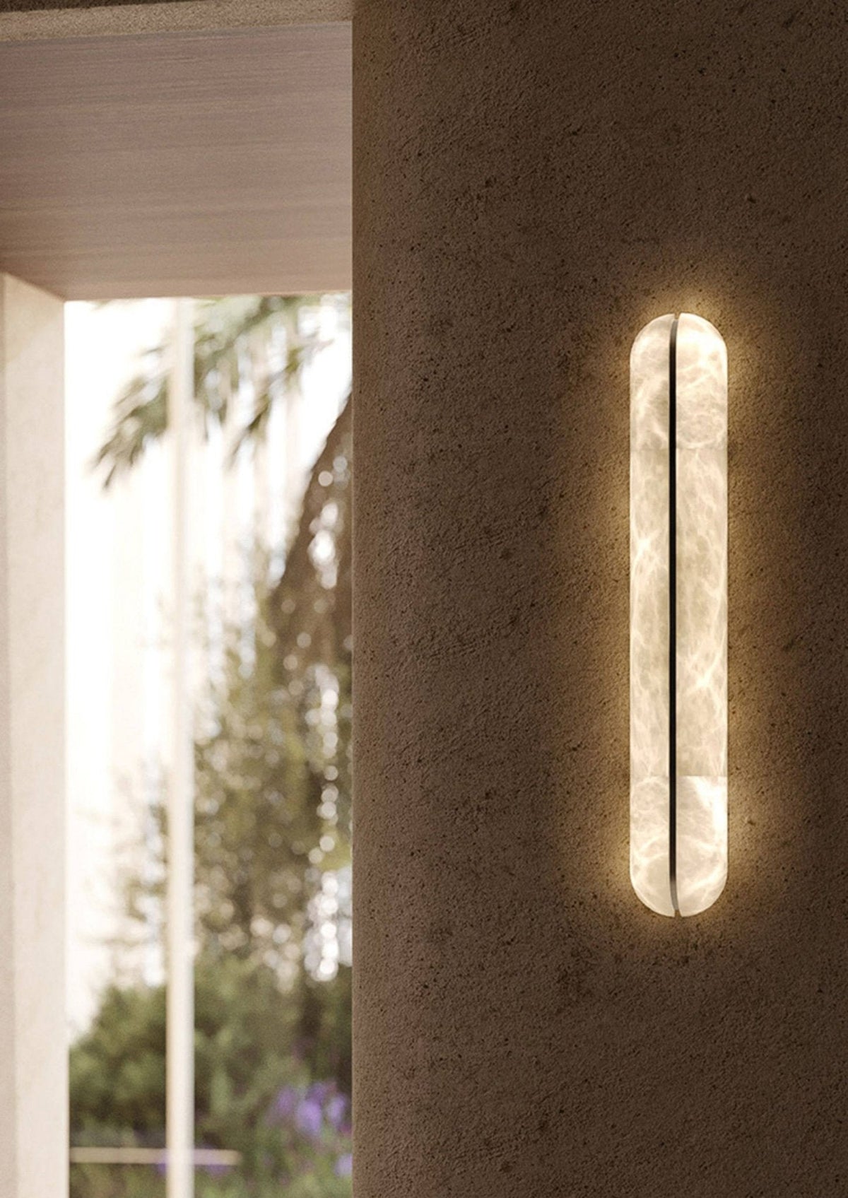 Orbison Alabaster LED Wall Sconce – wall sconce product view 58